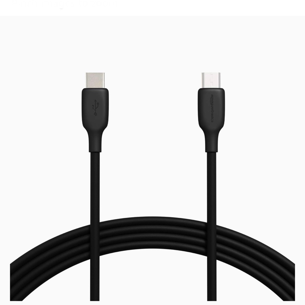 $5 🌸 Fast Charging 3A USB-C2.0 to Micro-B Cable - 10-Foot, Black, 1 Pack ~ NEW